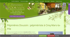 Desktop Screenshot of pepinieres-doussin.com