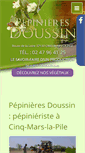 Mobile Screenshot of pepinieres-doussin.com
